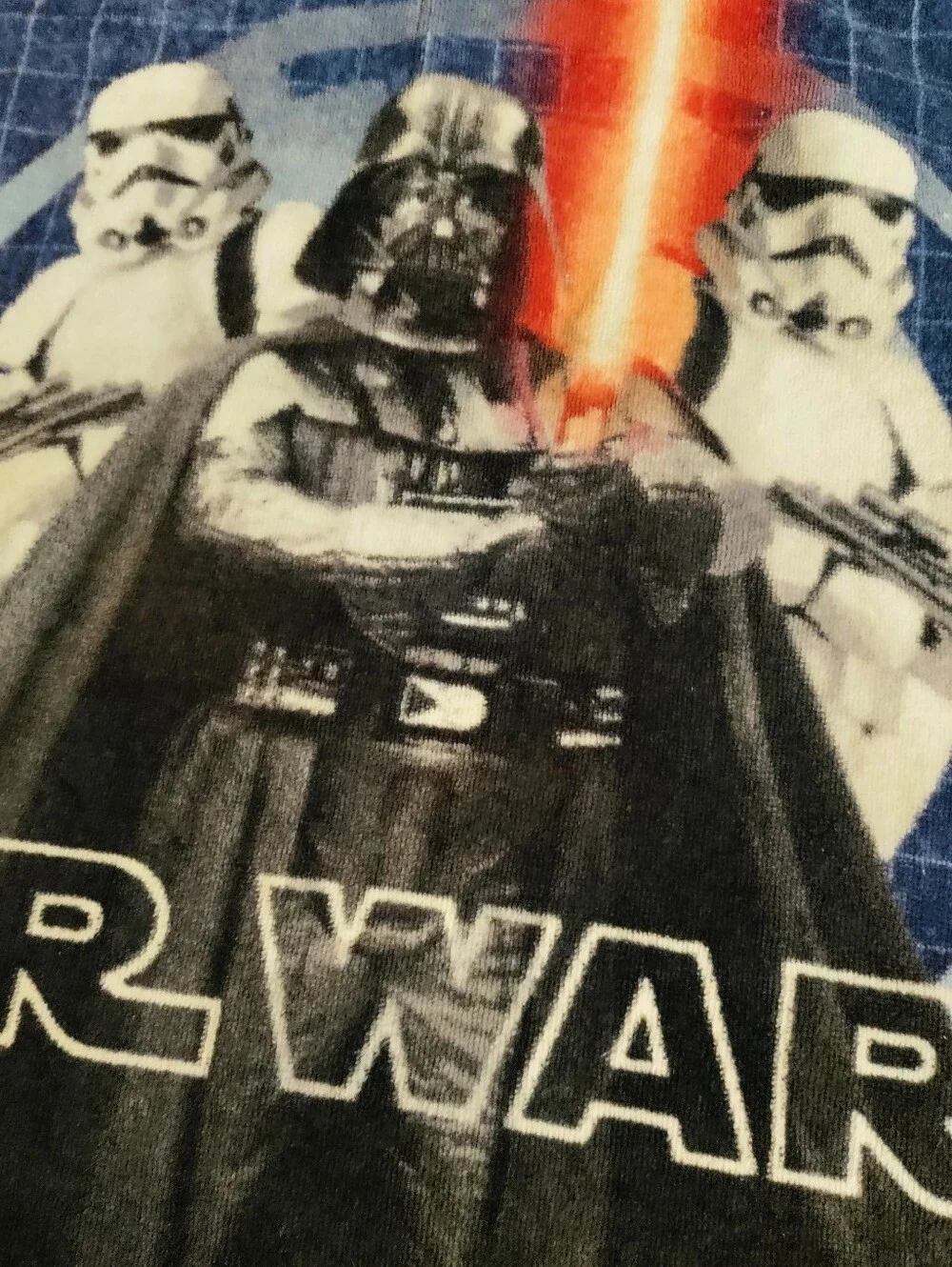Vintage Star Wars Beach Bath Towel Darth Vader Stormtrooper Terry Graphic